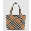 버버리 스몰 체크 토트백 80946851