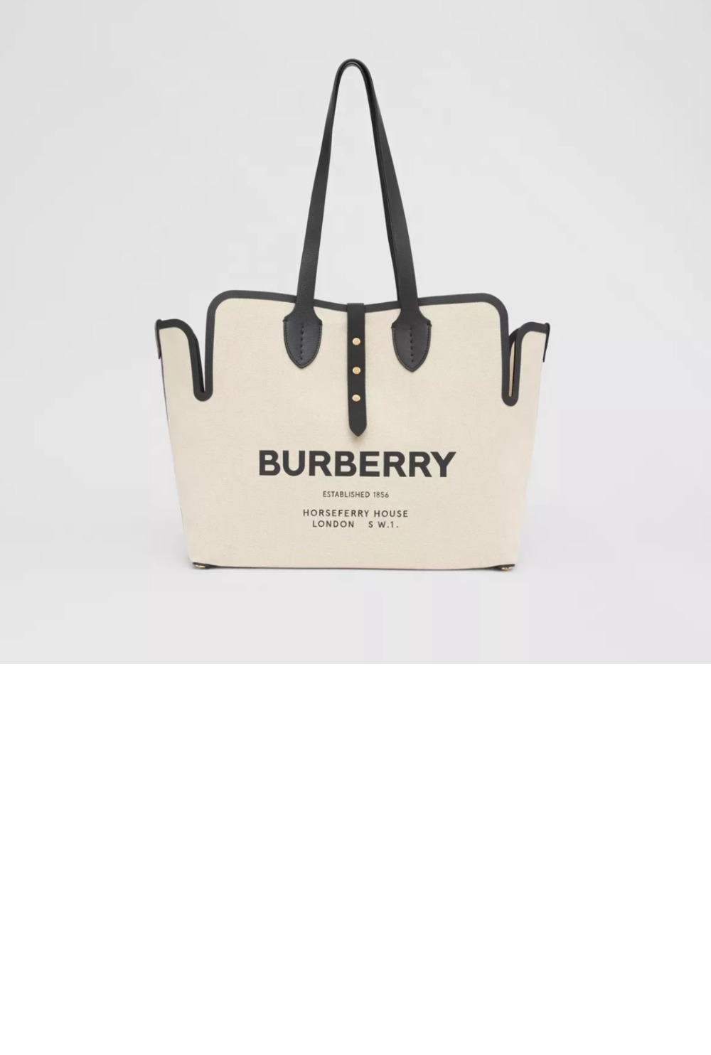버버리 캔버스 토트백 80313181