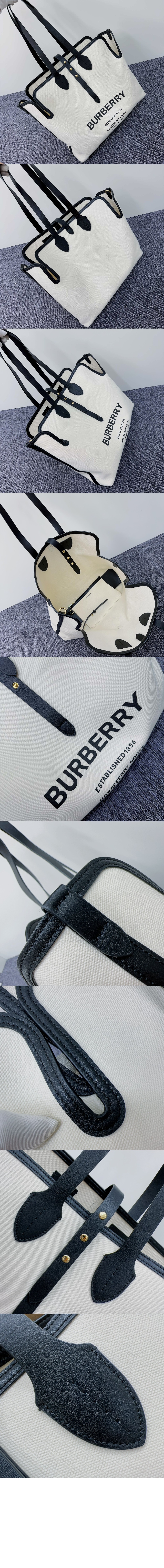 버버리 캔버스 토트백 80313181