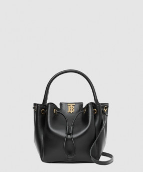 버버리 TB 모티프 레더 버킷백 80285411