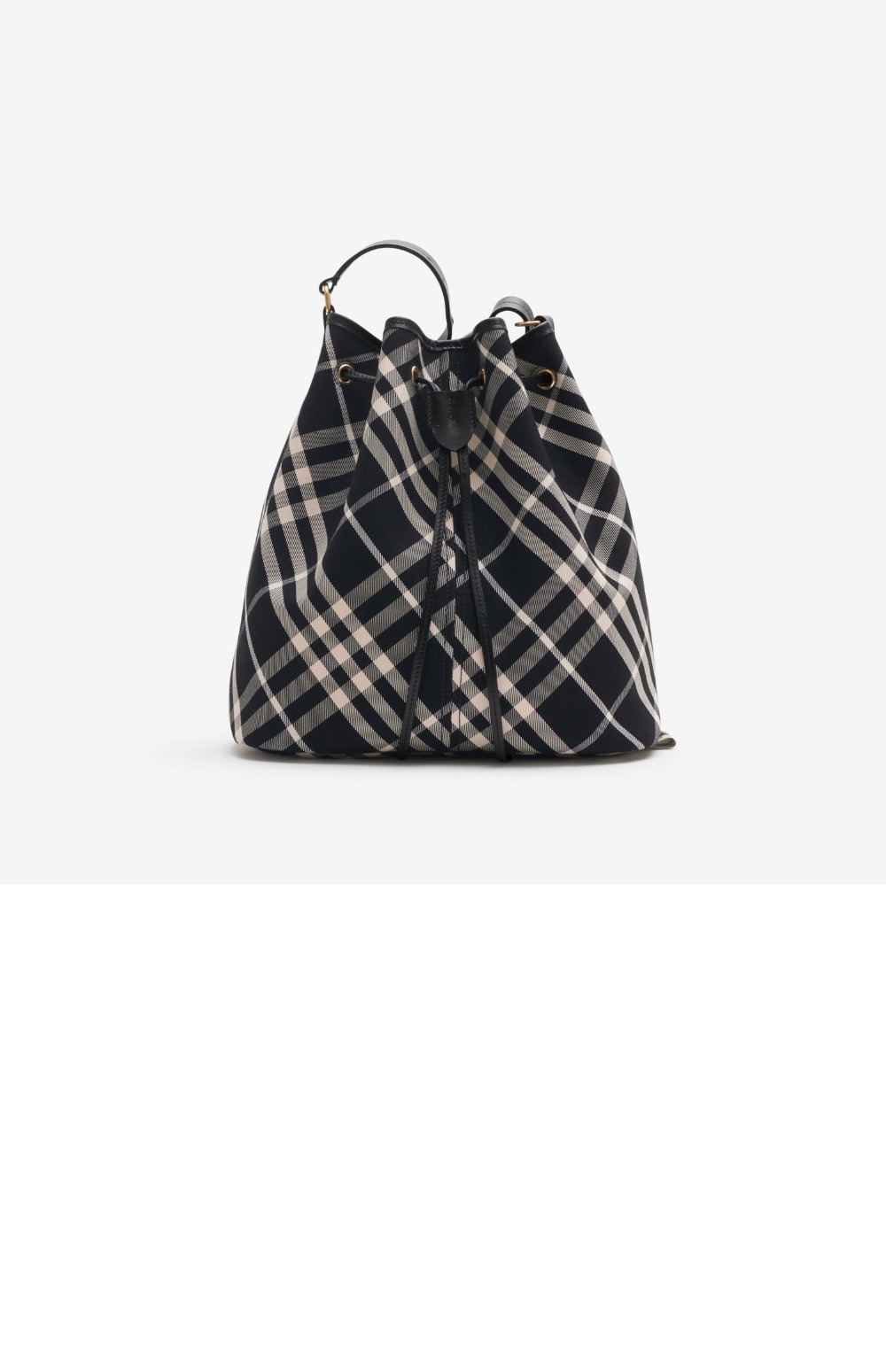 버버리 미디엄 체크 버킷백 80938711