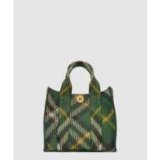 버버리 미니 체크 니트 토트 80957851