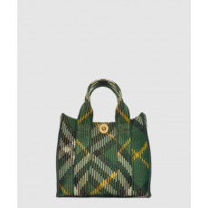 버버리 미니 체크 니트 토트 80957851