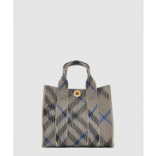 버버리 미니 체크 니트 토트 80904041