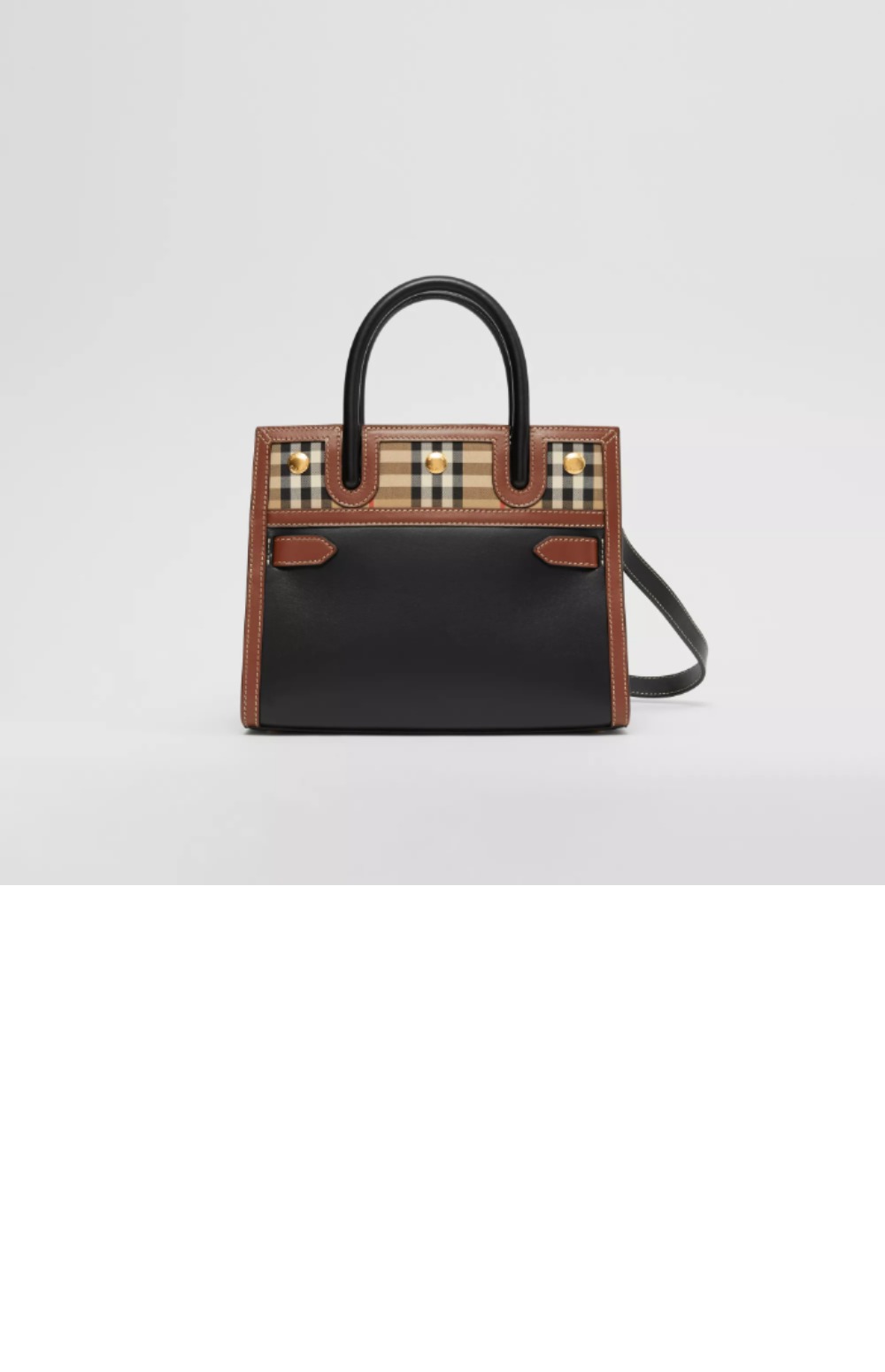 버버리 빈티지 체크 베이비 타이틀 토트백 80252661