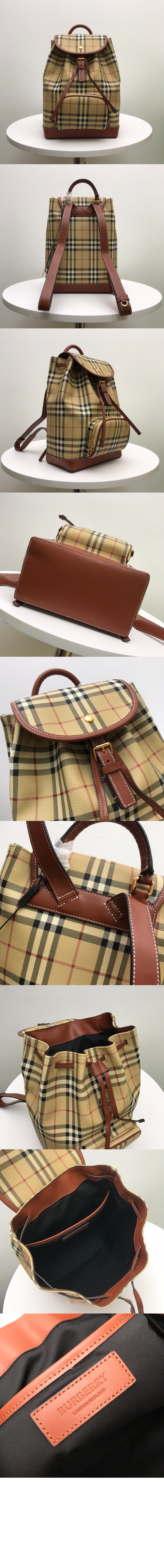 버버리 체크 백팩 80975801