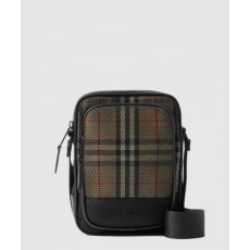 버버리 자수 로고 체크 크로스백 80659071