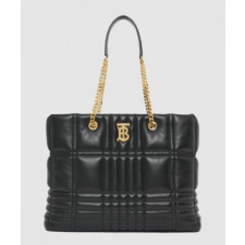 버버리 미디움 퀼팅 램스킨 롤라 쇼퍼 숄더백