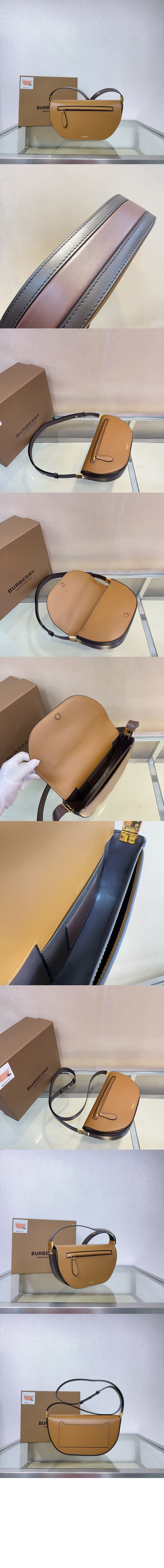 버버리 스몰 레더 올림피아 숄더백 80363811