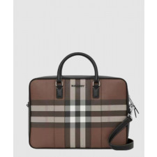버버리 체크 레더 브리프케이스 80527721