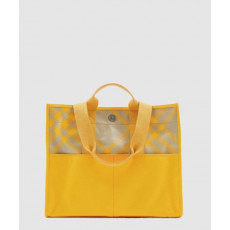 버버리 체크 코튼 토트백 80751361