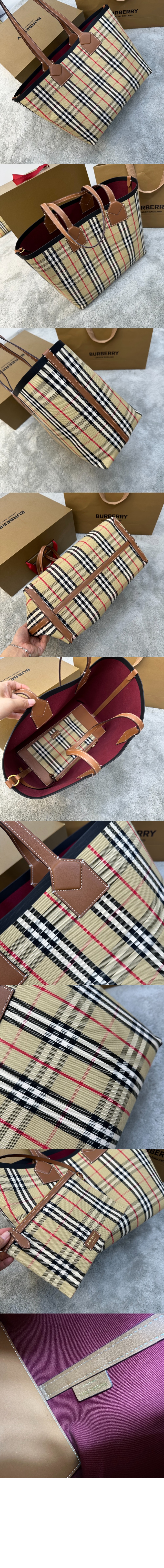 버버리 미듐 토트백 80662231