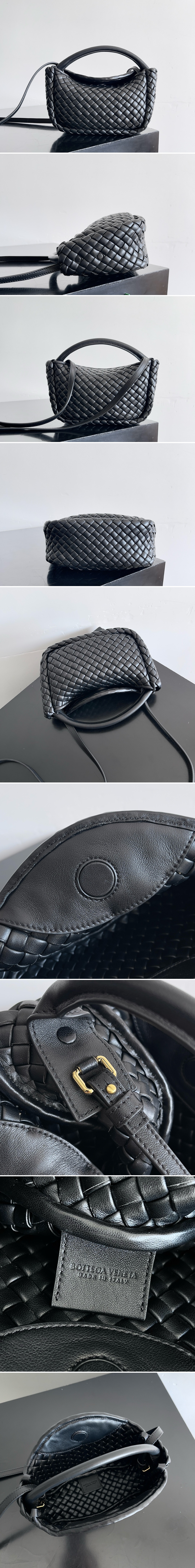 보테가베네타 코블 인트레치아토 레더 토트 백