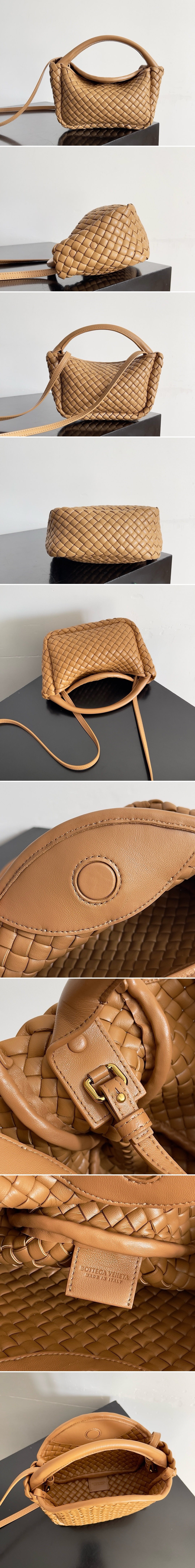 보테가베네타 코블 인트레치아토 레더 토트 백