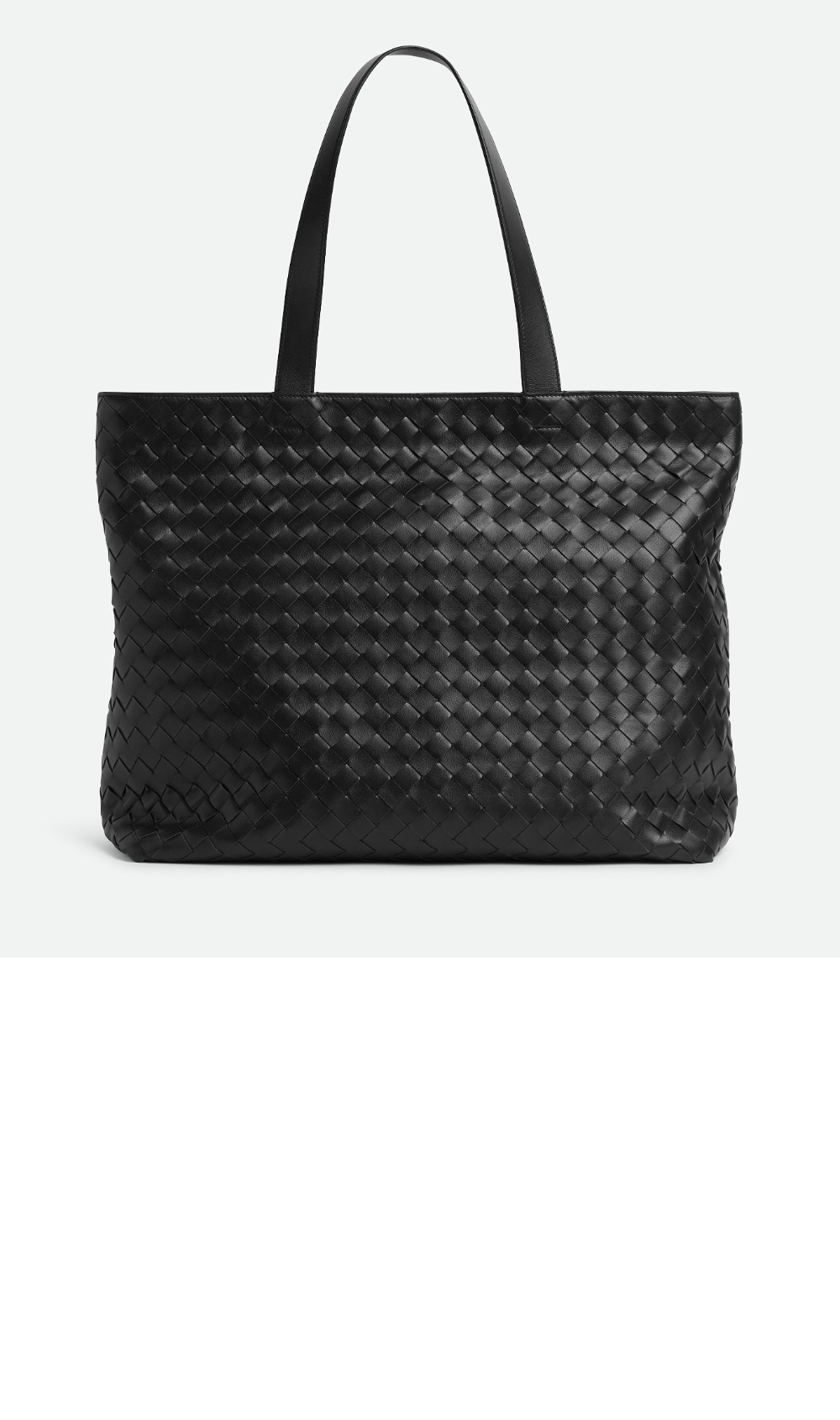 보테가베네타 라지 인트레치아토 지퍼 토트백 786666