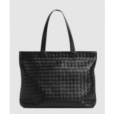 보테가베네타 라지 인트레치아토 지퍼 토트백 786666