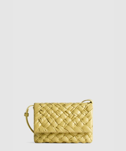 보테가베네타 스몰 럼플 메신저백 787113