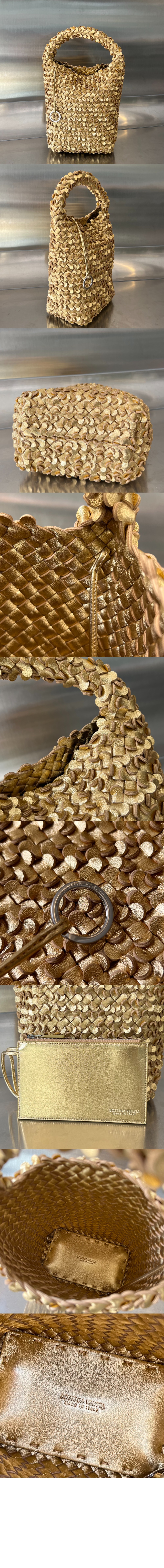 보테가베네타 레더 스몰 버킷백 762587