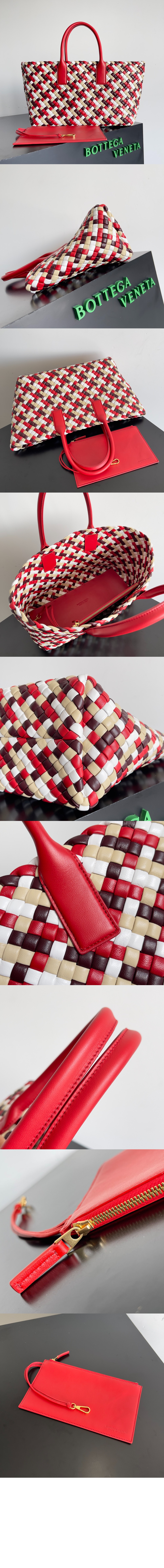 보테가베네타 마카롱 배색 바구니 가방 730315