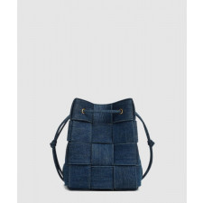 보테가베네타 스몰 카세트 크로스바디 버킷 백 743789