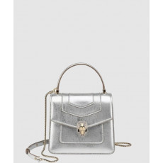 불가리 스몰 타조 가죽 체인백 383290