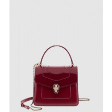 불가리 스몰 타조 가죽 체인백 383290