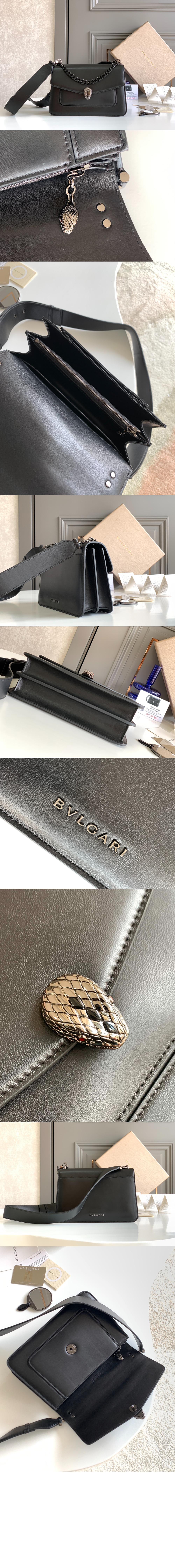 불가리 세르펜티 카보숑 크로스 백 290872