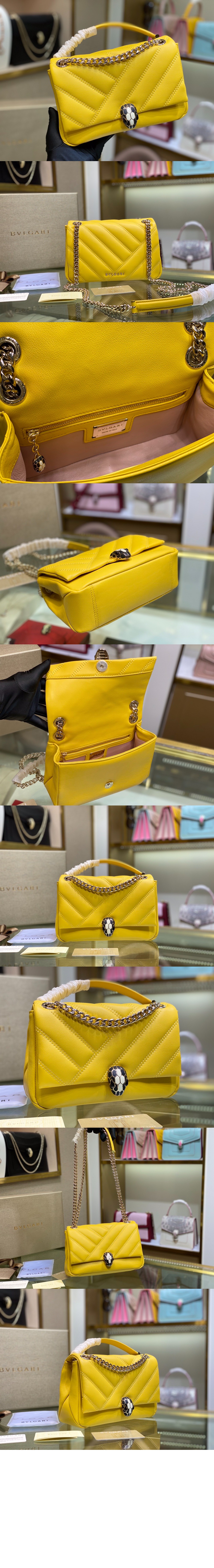 불가리 세르펜티 카보숑 미니 크로스 백 288718