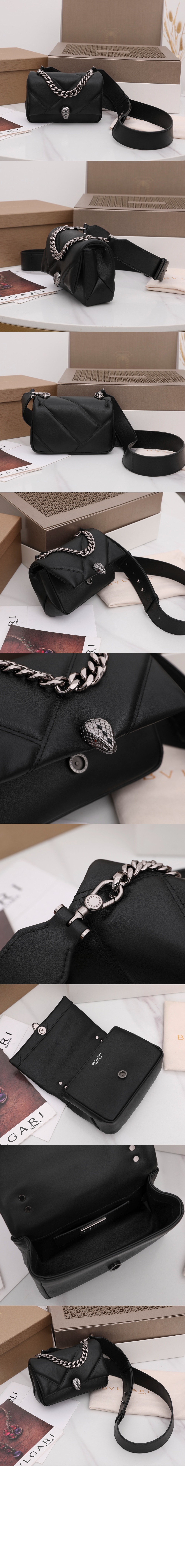 불가리 세르펜티 카보숑 미니 크로스 백 291084