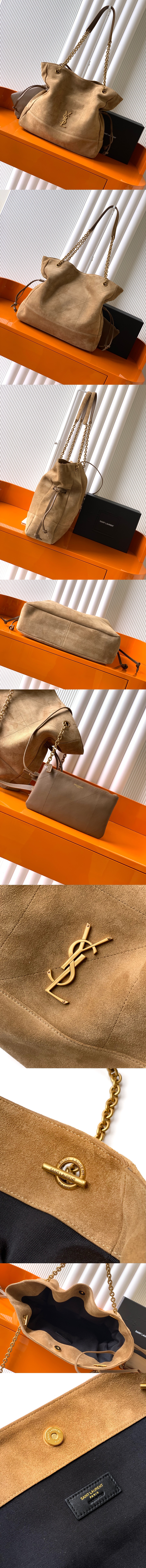 생로랑 제이미 4.3 체인 스웨이드 숄더