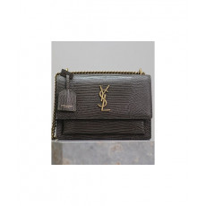 생로랑 선셋백 레더 미듐 금장