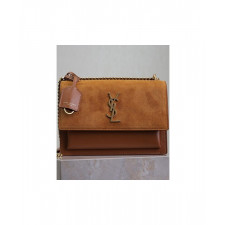 생로랑 선셋백 레더 미듐 금장