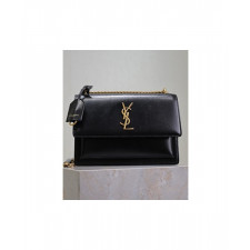 생로랑 선셋백 레더 미듐 금장