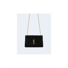 생로랑 미디움 스웨이드 리버서블 양면 케이트 백 블랙