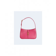 생로랑 LE 5 A 7 카바스 레더 호보백 핑크 금장