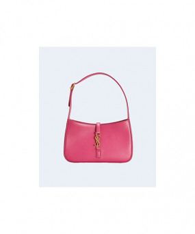 생로랑 LE 5 A 7 카바스 레더 호보백 핑크 금장