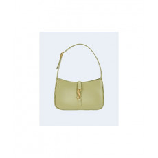 생로랑 LE 5 A 7 카바스 레더 호보백 라이트 그린