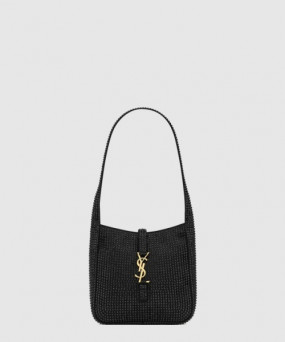 생로랑 실크 새틴과 크리스탈 소재의 유연한 le 5 à 7 베이비백 809464