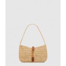 생로랑 르 5 a 7 미니 숄더백 라피아 710318