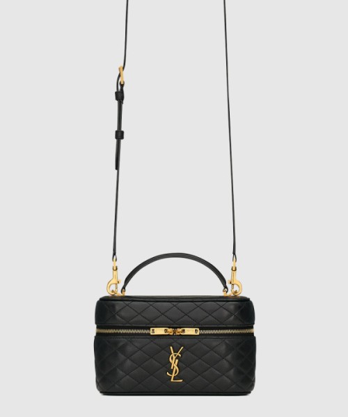 생로랑 램스킨 소재의 gaby 배니티백 766731