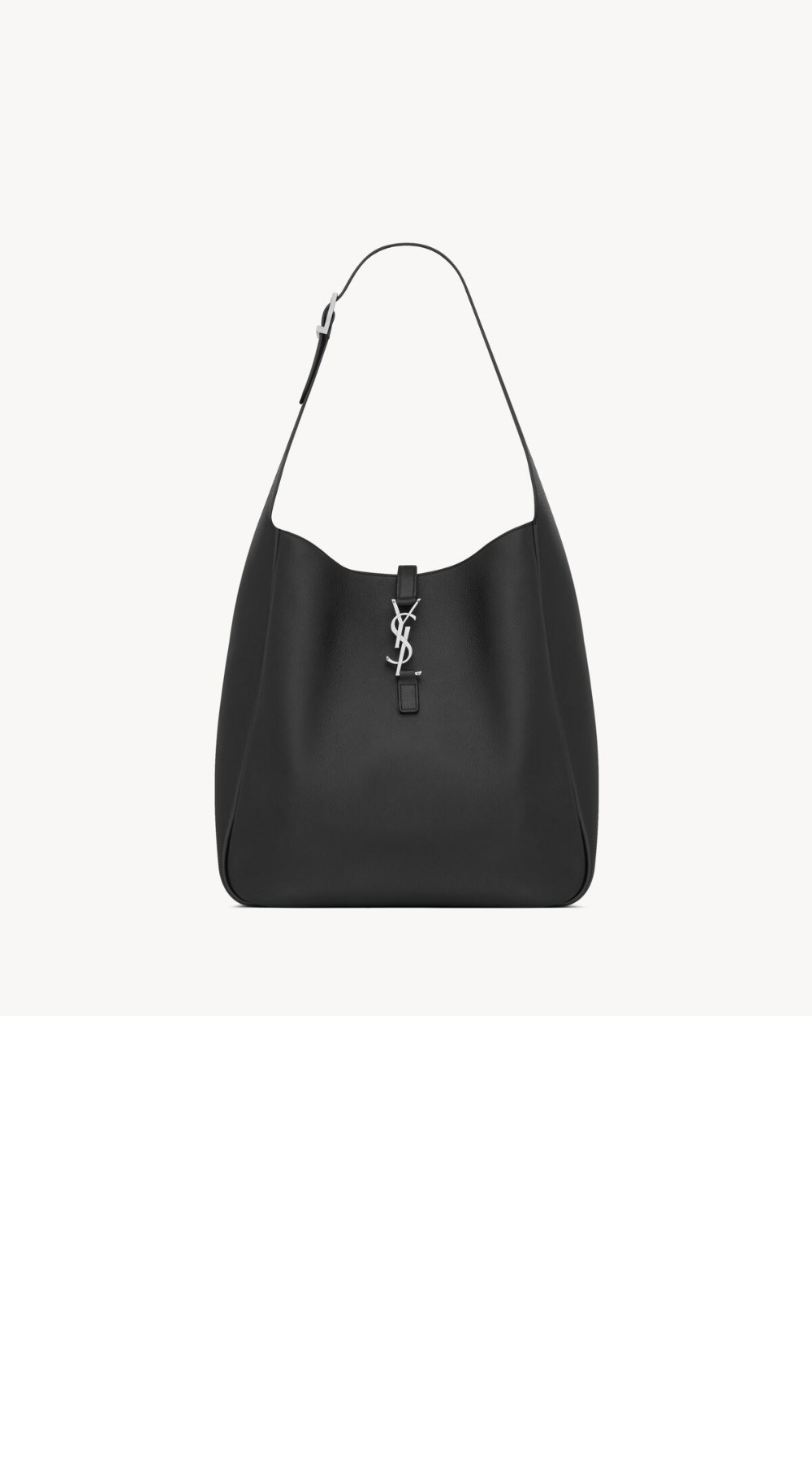 생로랑 그레인 가죽 소재의 유연한 LE 5 A 7 라지백 753837