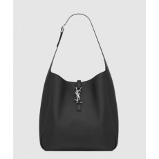 생로랑 그레인 가죽 소재의 유연한 LE 5 A 7 라지백 753837