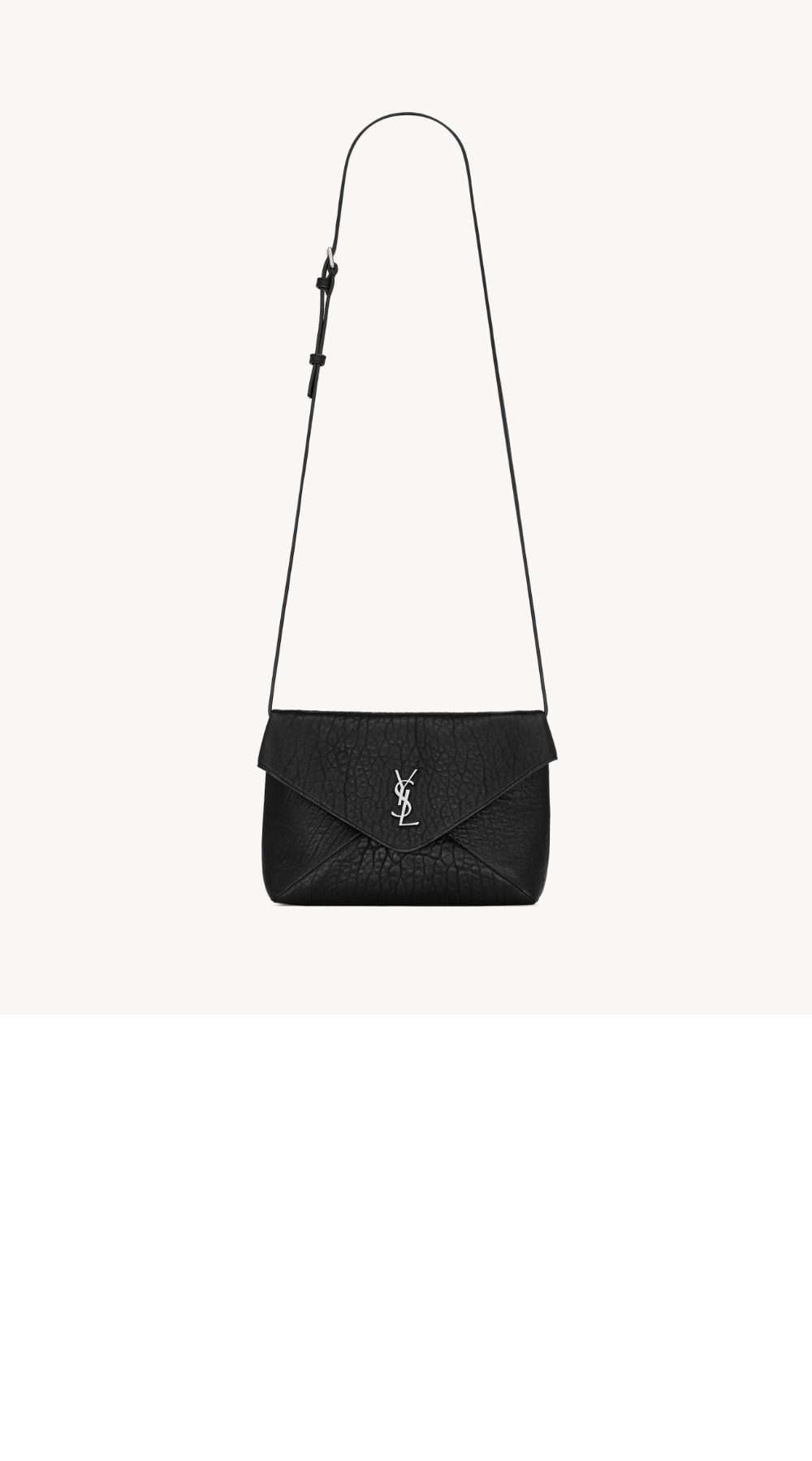 생로랑 램스킨 소재의 CASSANDRE 엔벨로프 메신저백 801490