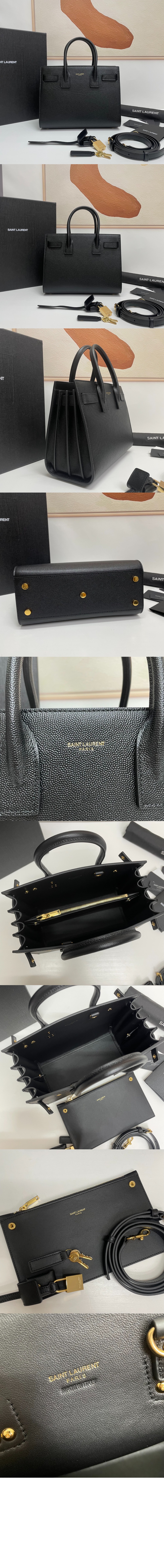 생로랑 스무스 가죽 소재 베이비 데일리백 421863