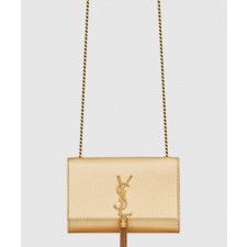 생로랑 메탈릭 가죽 소재의 KATE 스몰 태슬백 474366