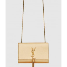 생로랑 메탈릭 가죽 소재의 KATE 스몰 태슬백 474366