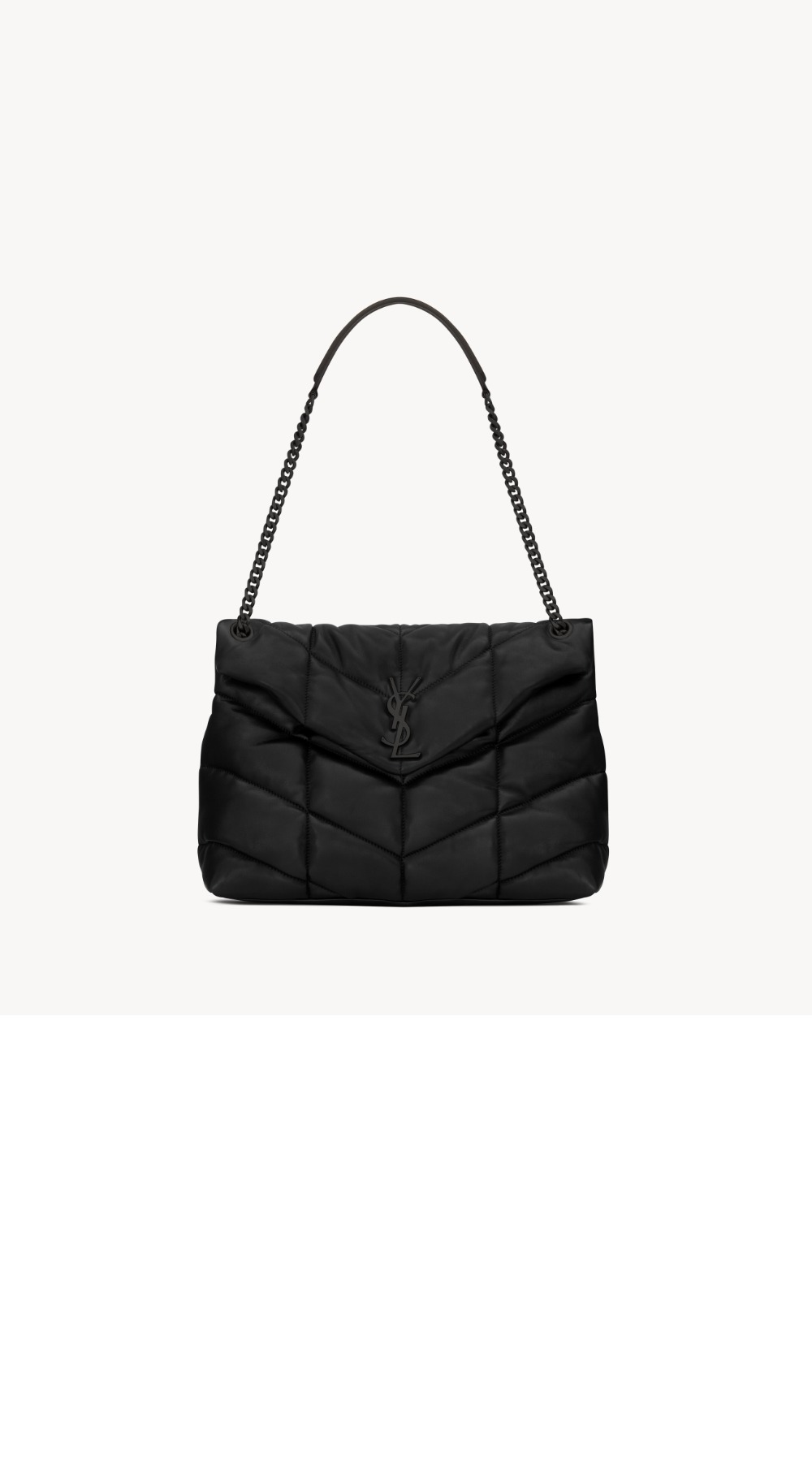 생로랑 나파 퀼팅 가죽 소재 PUFFER 미디엄 577475