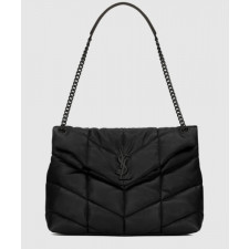 생로랑 나파 퀼팅 가죽 소재 PUFFER 미디엄 577475