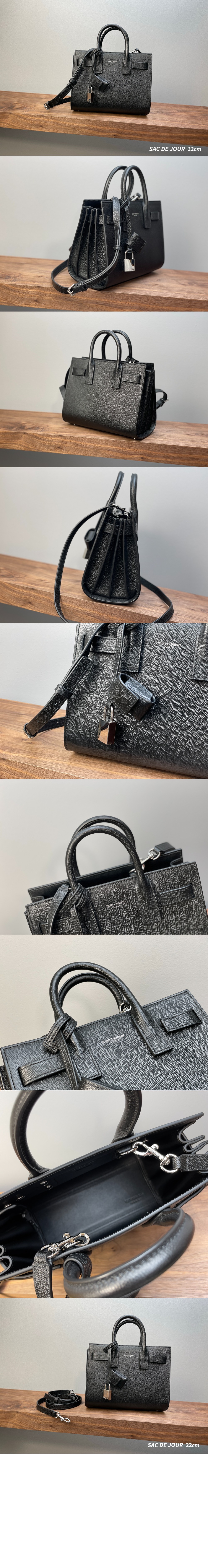 생로랑 그레인 가죽 소재 나노 데일리백 392035