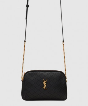 생로랑 퀼트 처리된 램스킨 소재의 Gaby 지퍼 파우치 733667